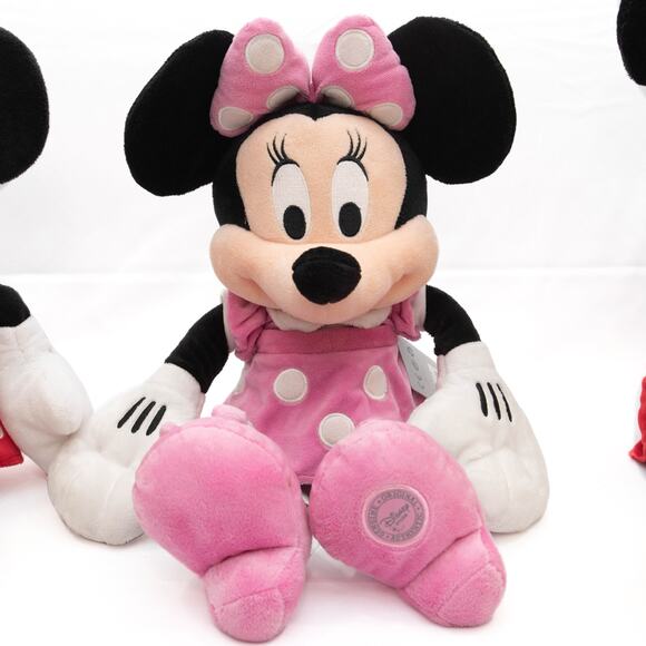 5 Disney Store Mickey Mouse Minnie Mouse Stitch Plush Stuffed Animals - Picture 6 of 16